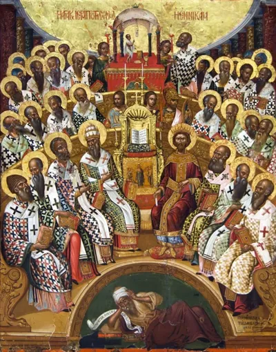 First Council of Nicaea Michael Damaskinos.png