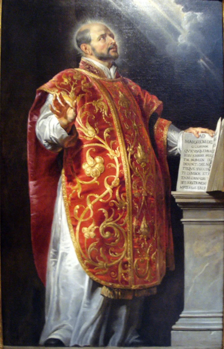 Santo Inácio de Loyola em pintura de Rubens