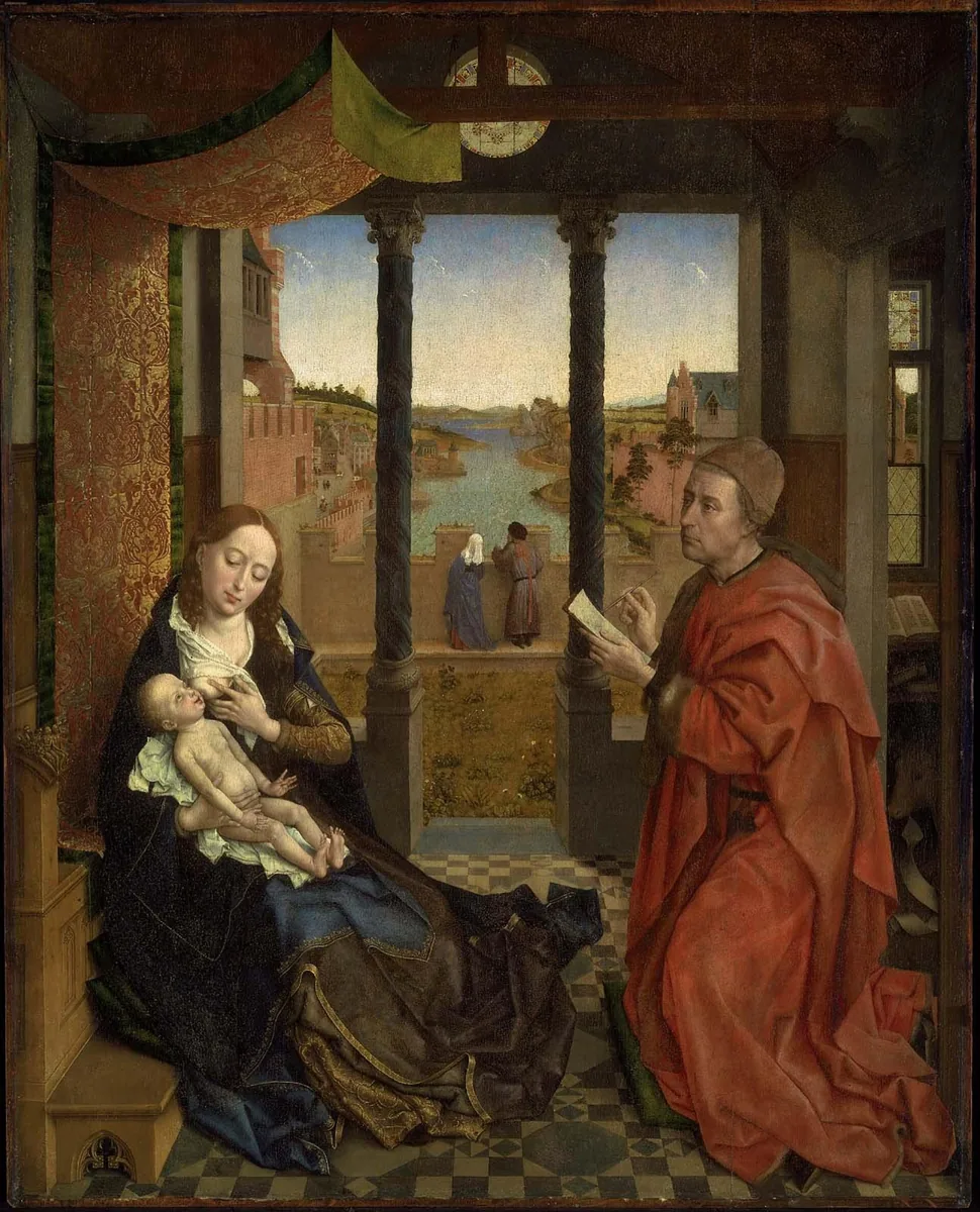 São Lucas desenhando a Virgem Maria, de Rogier van der Weyden